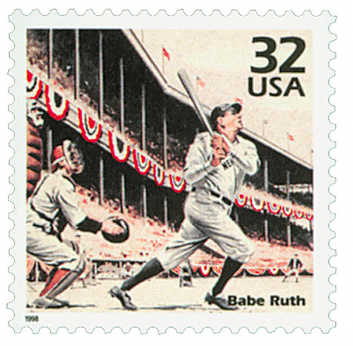 3184a  - 1998 32c Celebrate the Century - 1920s: Babe Ruth