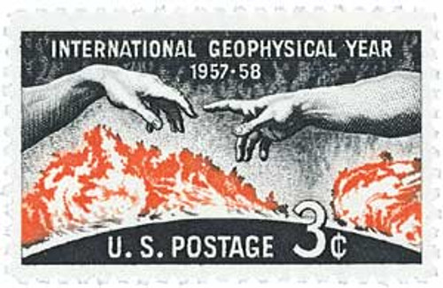 1107  - 1958 3¢ International Geophysical Year