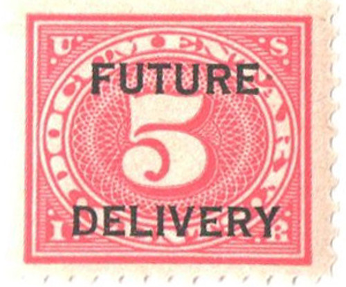 RC3A  - 1918-34 5c carmine rose, Future Delivery, type I