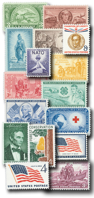 YS1950-59  - 1950s Commemoratives, 118 stamps