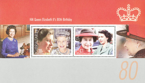 M11656  - 2006 Queen Elizabeth's 80th Birthday s/s