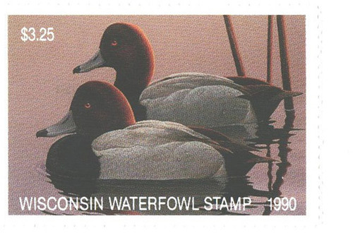 SDWI13  - 1990 Wisconsin State Duck Stamp