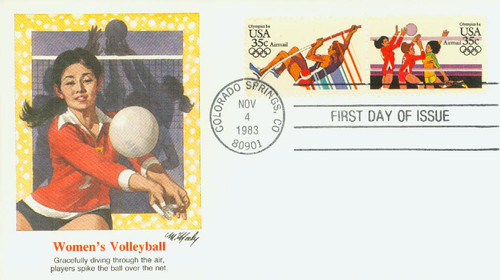 C112v  - 1983 Volleyball/Pole Vault Pair