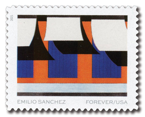 5596  - 2021 First-Class Forever Stamp - Emilio Sanchez: En el Souk