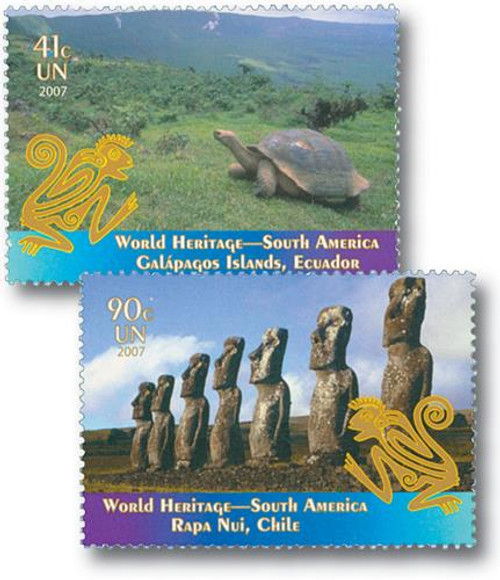 UN941-42  - 2007 UN World Heritage Sites-S. Africa