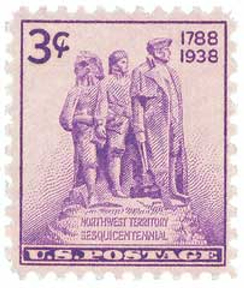 837  - 1938 3c Northwest Territory Sesquicentennial