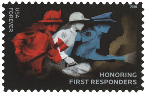 5316  - 2018 First-Class Forever Stamp - Honoring First Responders