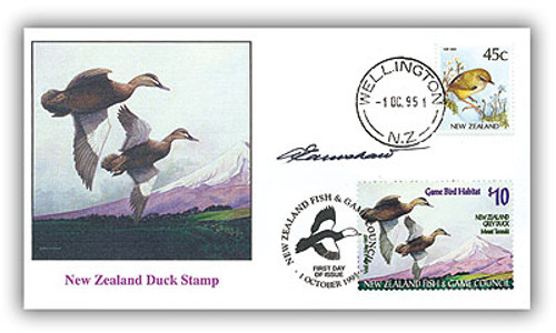 594417  - 2004 1995 New Zealand Signed FDC with Info