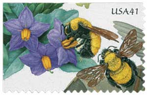 4153  - 2007 41c Pollination: BumbleBee and Nightshade