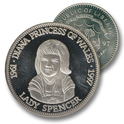 CNSPD24  - 1997 Liberia $5 "Lady Spencer"