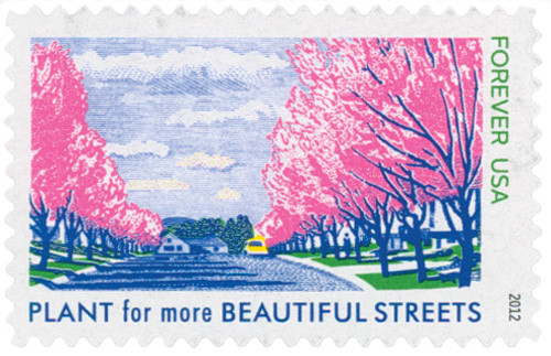4716a  - 2012 First-Class Forever Stamp - Lady Bird Johnson Centennial: Plant for More Beautiful Streets