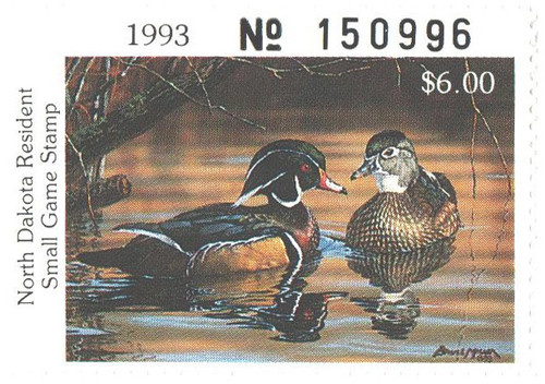 SDND65  - 1993 North Dakota State Duck Stamp