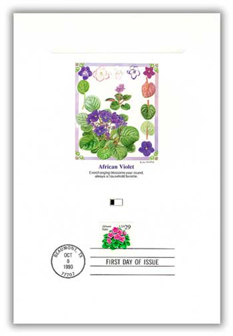 4901134 - 1993 African Violet  Proofcard