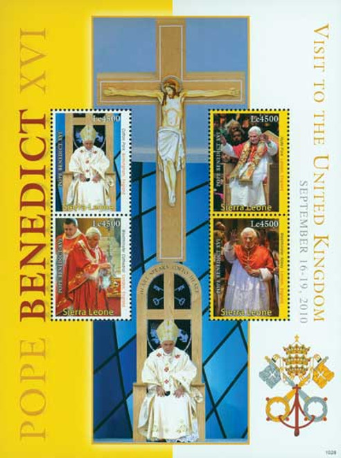 M10711  - 2010 Sierra Leone Pope Benedict