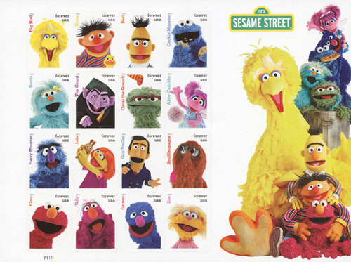 5394  - 2019 First-Class Forever Stamp - Sesame Street