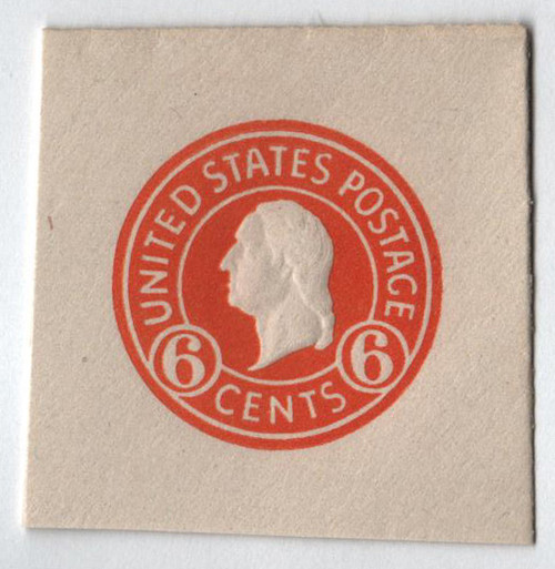 U529  - 1932 6c Stamped Envelopes and Wrappers - orange