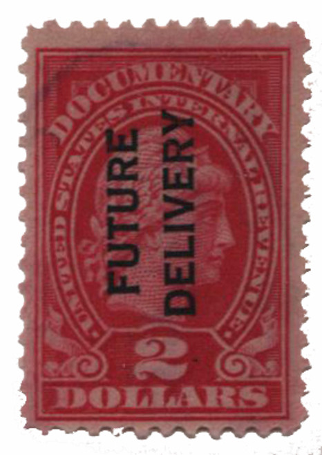 RC11  - 1918-34 $2 Future Delivery Stamp - type I, rose