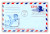 UC39 FDC - 1967 13c Air Post Envelope, red & dark blue