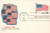 UY38 FDC - 1987 14c Postal Card - Stars & Stripes