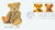 3655 FDC - 2002 37c Teddy Bears: Gund