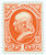 O15 PB - 1873 1c Vermillion, Department of the Interior, Franklin, Hard Paper