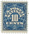 PS4 PB - 1911 10c Postal Savings, deep blue, watermark