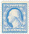 382 PB - 1911 15c Washington, ultramarine, single line watermark