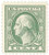 536 PB - 1919 1c Washington, gray green, perf 12.5