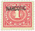 RJA9  - 1919 1c Narcotic Stamp, carmine rose