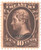 O77S  - 1875 10c Official Mail Stamp -dark brown