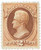 135  - 1870 2c Jackson, red brown 'H Grill'