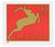 3364  - 1999 33c Contemporary Christmas: Reindeer, red, 11.5 x 11.25 perf