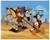 MDS286D  - 1995 Disney Friends Play Cowboys and Indians, Mint Souvenir Sheet, Gambia