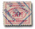 RK9  - 1906 50c car, fee stamp, perf 10