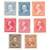 246//255  - 1894 1-5c Bureau of Engraving and Printing First Issues - Unwatermarked (8 stamps)