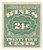 RE42  - 1916 24c Cordials, Wines, Etc. Stamp - Rouletted 31/2, watermark, offset, green
