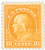 416  - 1912 10c Franklin, orange yellow, single line wmrk.