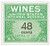 RE138  - 1942 48c Cordials, Wines, Etc. Stamp - Rouletted 7, watermark, offset, green & black