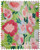 5173f  - 2017 First-Class Forever Stamp - Oscar de la Renta: Green Fabric with Pink Floral Pattern