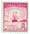 CZ145  - 1949 18c Canal Zone - Departure for San Francisco, deep red lilac