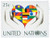 UN896  - 2006 Stylized Flags in Heart & Hands