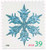 4108  - 2006 39c Contemporary Christmas: Wide Arms Snowflake, conventional