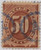 J21  - 1884 50c Postage Due - red brown