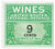 RE122  - 1942 9c Cordials, Wines, Etc. Stamp - Rouletted 7, watermark, offset, green & black