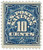 PS4  - 1911 10c Postal Savings, deep blue, watermark