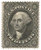 36  - 1857-61 12c Washington, black