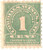 RE18  - 1914 1c Cordials, Wines, Etc. Stamp - watermark, perf 10, green