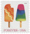 5288  - 2018 First-Class Forever Stamp - Orange Popsicle with Diagonal Zig Zags
