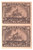 R168a  - 1898 10c US Internal Revenue Stamp -Battleship, vertical pair, brown