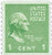 839  - 1939 1c George Washington, green
